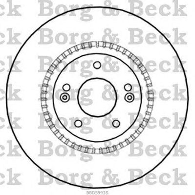 BORG & BECK bbd5993s -  Тормозной диск